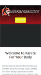 Mobile Screenshot of karate4yourbody.com